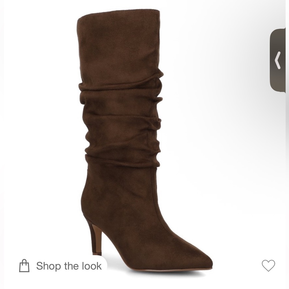 Journee Collection Brown Slouchy Heeled Boots